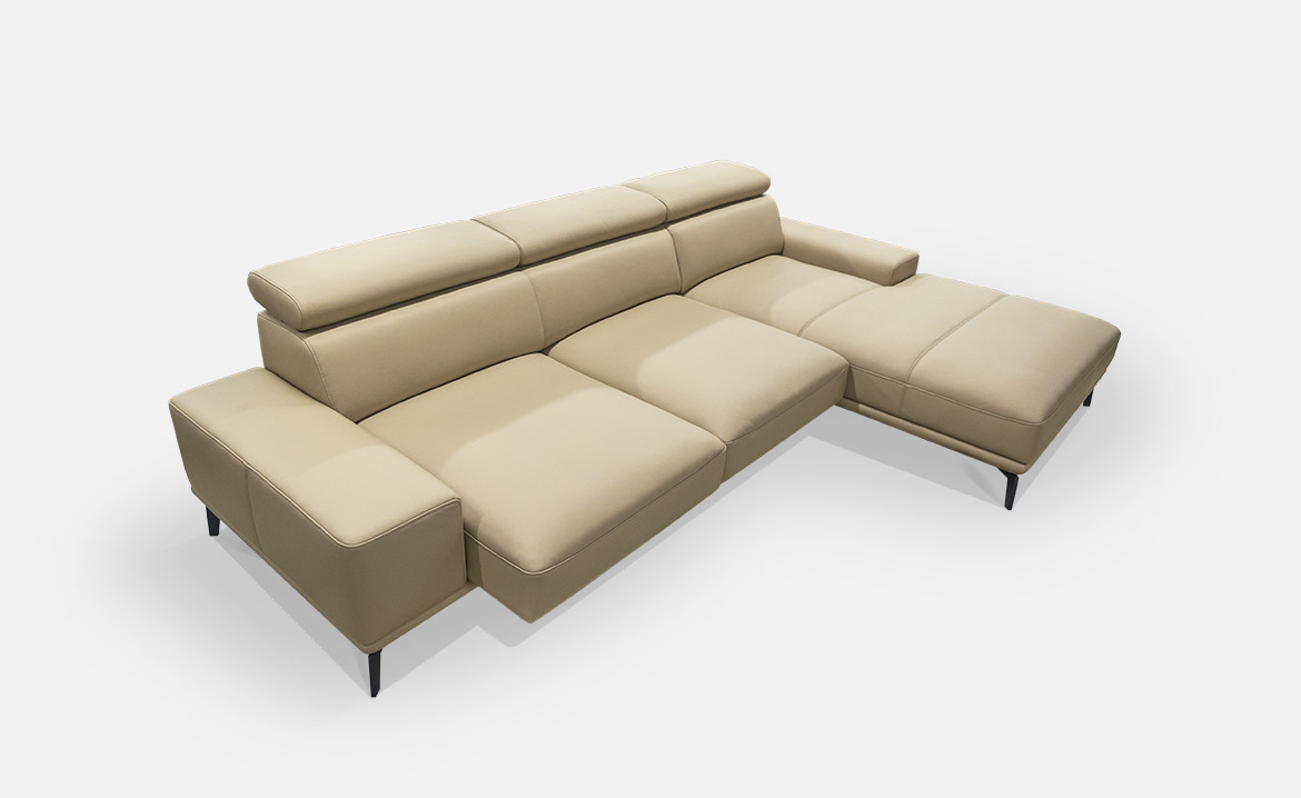 zofa, usnje, bež barva, električni pomik sedeža