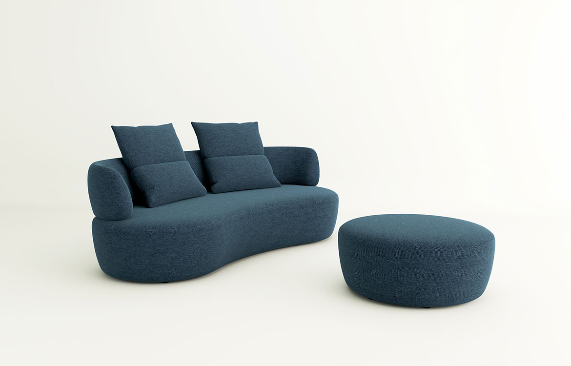 Zaobljena sjedeća garnitura Sky SOFT