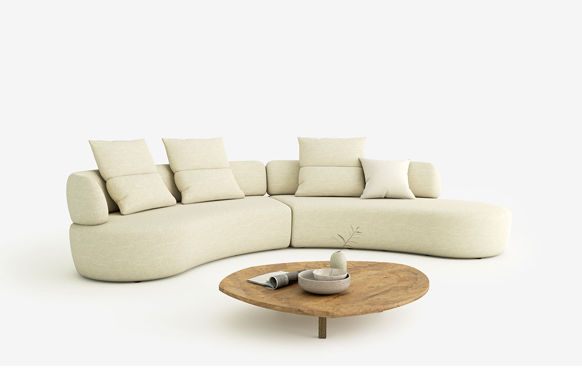 Zaobljena sjedeća garnitura Sky SOFT Zaobljena sjedeća garnitura Sky SOFT